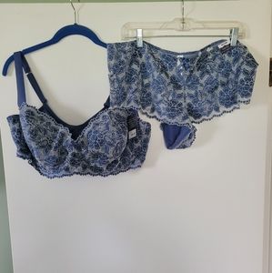 NWT Plus size Bra and Panty Set by Cacique